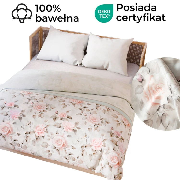 ROSALINA Komplet pościeli z bawełny satynowej 160x200cm 100093/SAT/000/160200/1