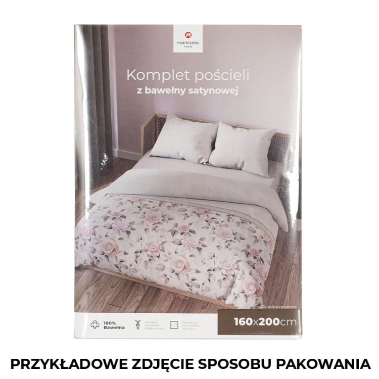 ROSALINA Komplet pościeli z bawełny satynowej 160x200cm 100093/SAT/000/160200/1