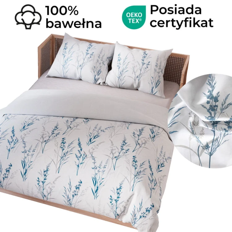 SELA Komplet pościeli z bawełny satynowej 160x200cm 100099/SAT/000/160200/1