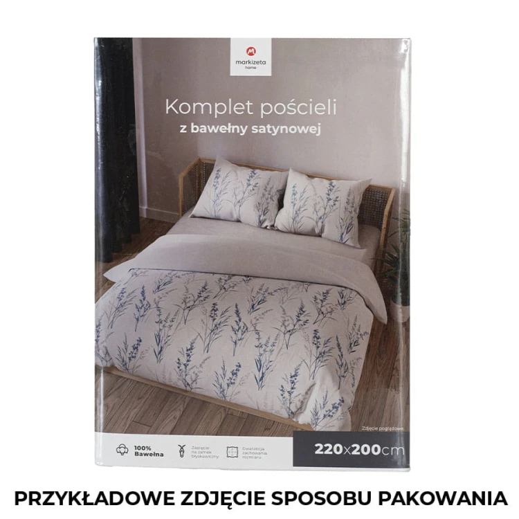 SELA Komplet pościeli z bawełny satynowej 160x200cm 100099/SAT/000/160200/1