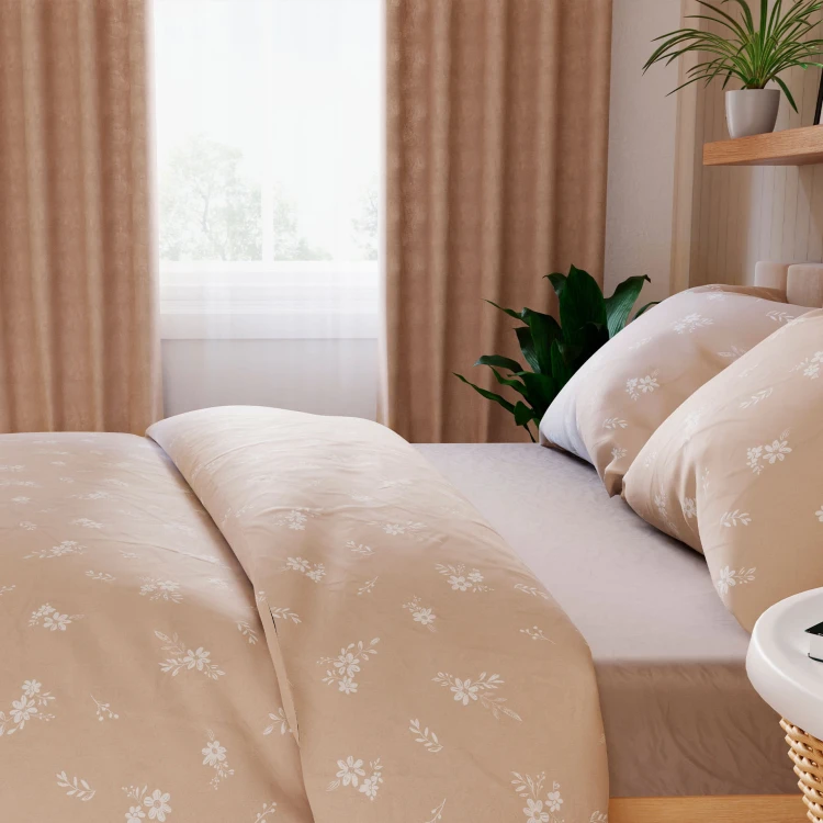 VELORA Komplet pościeli z bawełny satynowej 160x200cm 100105/SAT/000/160200/1