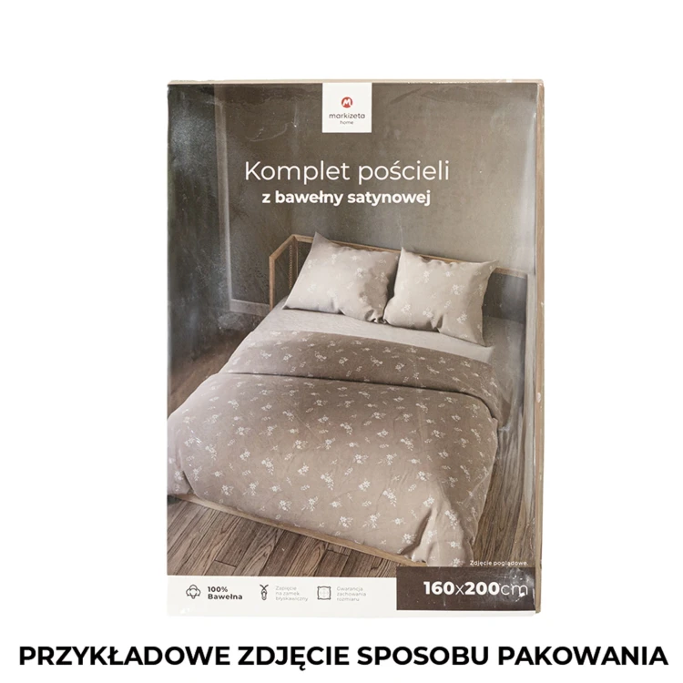 VELORA Komplet pościeli z bawełny satynowej 160x200cm 100105/SAT/000/160200/1
