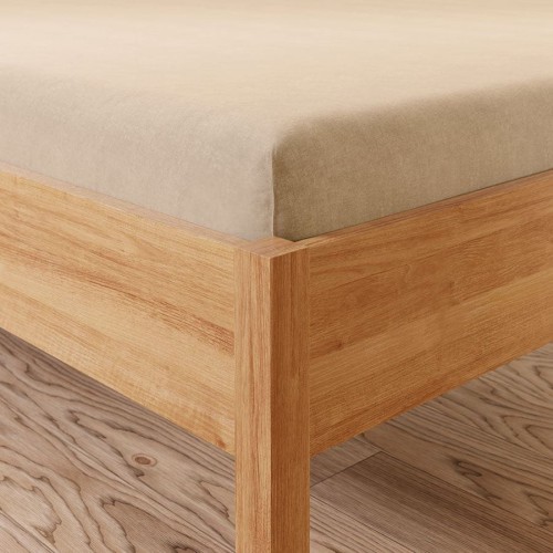 DREAMY PREMIUM Prześcieradło jersey z gumką, szerokość 120 x wysokość 200cm, kolor 005 beżowy 100033/JEG/005/120200/1