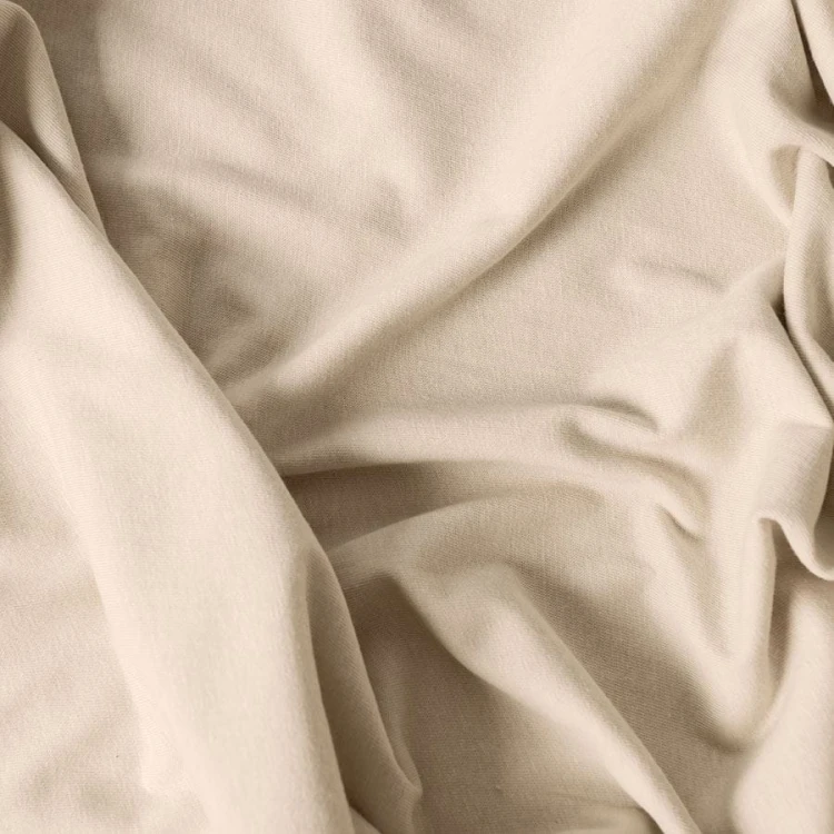 DREAMY PREMIUM Prześcieradło jersey z gumką, szerokość 120 x wysokość 200cm, kolor 005 beżowy 100033/JEG/005/120200/1