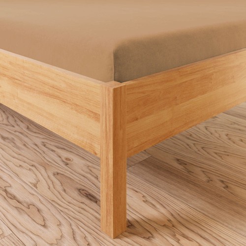 DREAMY PREMIUM Prześcieradło jersey z gumką, szerokość 180 x wysokość 200cm, kolor 013 jasny brązowy 100033/JEG/013/180200/1