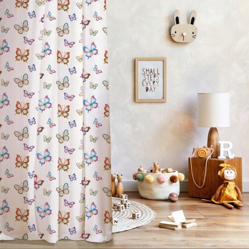 Kolorowa tkanina na zasłony motylki 165metraż do pokoju dziecka dziewczynki