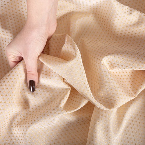 ARINA Zasłona gotowa na taśmie, szerokość 145 x wysokość 245cm, kolor 005 odcień jasny brzoskwiniowy 012312/FGT/005/145245/1