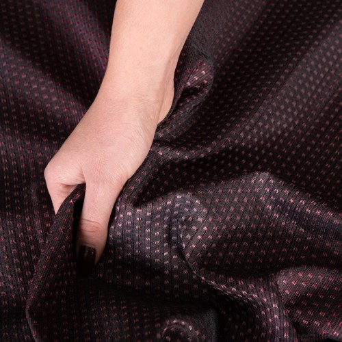 ARINA Zasłona gotowa na taśmie, szerokość 145 x wysokość 245cm, kolor 010 ciemno czerwony; burgundowy 012312/FGT/010/145245/1