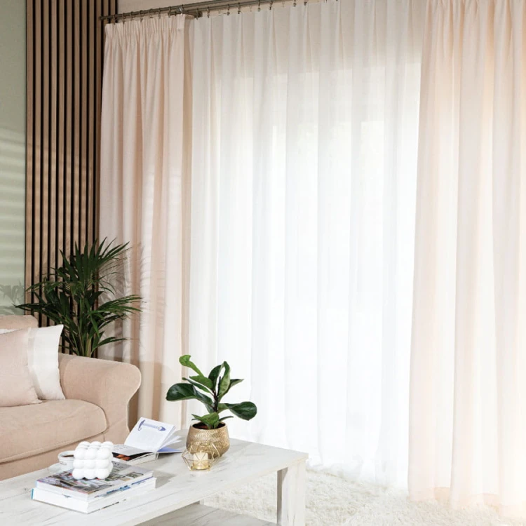 JODEŁKA Zasłona gotowa na taśmie, szerokość 140cm x wysokość 250cm, kolor 007 kremowy 724330/ZGT/007/140250/1