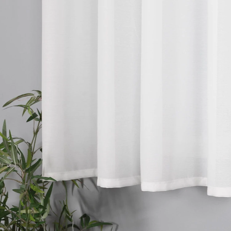 BASIC Zasłona gotowa na przelotkach, szerokość 145 x wysokość 170cm, kolor 010 biały TD0005/ZGP/010/145170/1