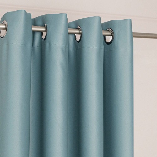 DONA Zasłona gotowa typu blackout na przelotkach, szerokość 140cm x wysokość 250cm, kolor 227 szałwiowy zielony TD0015/ZGP/227/140250/1