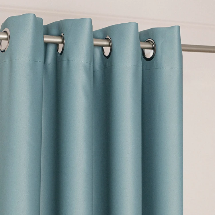 DONA Zasłona gotowa typu blackout na przelotkach, szerokość 140cm x wysokość 250cm, kolor 227 szałwiowy zielony TD0015/ZGP/227/140250/1