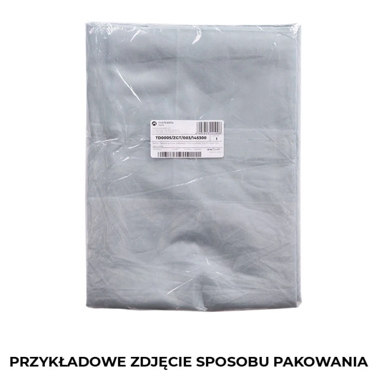 BASIC Zasłona gotowa na przelotkach, szerokość 145 x wysokość 230cm, kolor 010 biały TD0005/ZGP/010/145230/1