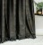 ELEONORA Zasłona gotowa na przelotkach, szerokość 140cm x wysokość 250cm, kolor 111 czarny ze złotym nadrukiem na VELVI TD0032/ZGP/111/140250/1
