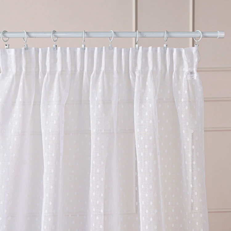 Firana gotowa na taśmie, szerokość 300c x wysokość 250cm, kolor 001 biały 424091/FGT/001/300250/1