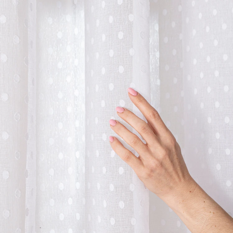 Firana gotowa na taśmie, szerokość 300c x wysokość 250cm, kolor 001 biały 424091/FGT/001/300250/1