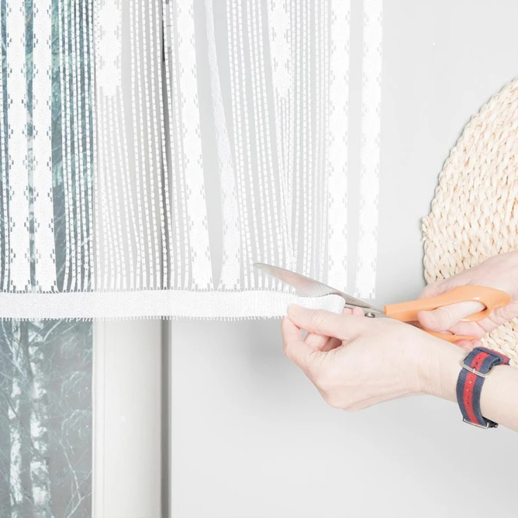 INARA Zazdrostka makramowa żakardowa gotowa, szerokość 180 x wysokość 75cm, kolor 001 biały 001470/ZAZ/001/180075/1