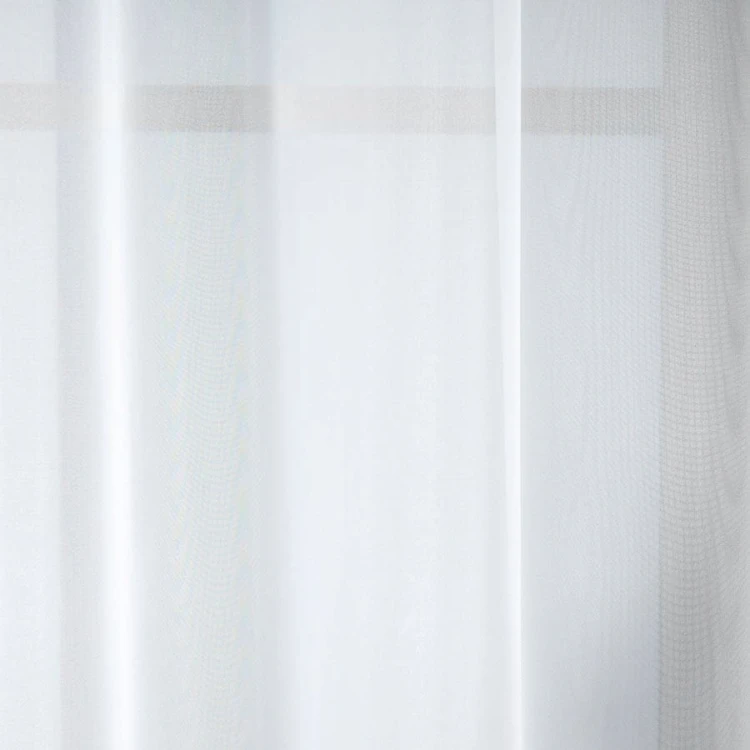 Firana woal Biała Premium gładka 400x255 gotowa salon/sypialnia