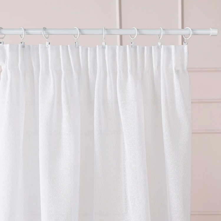 Firana gotowa na taśmie, szerokość 140cm x wysokość 250cm, kolor 001 biały 424121/FGT/001/140250/1