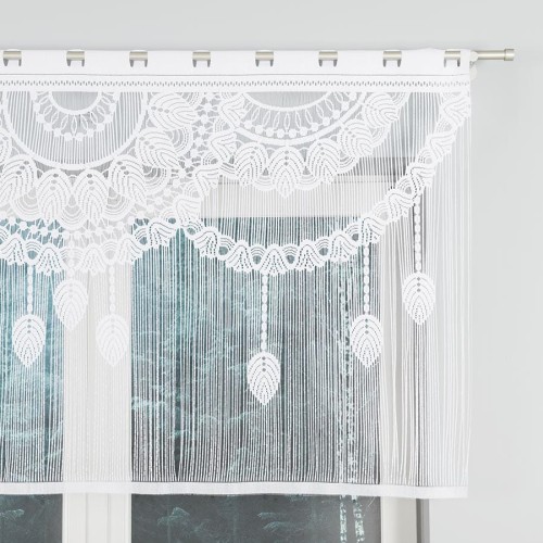 MAHIKA Makrama żakardowa gotowa, szerokość 160 x wysokość 90cm, kolor 001 biały 001475/PBL/001/160090/1