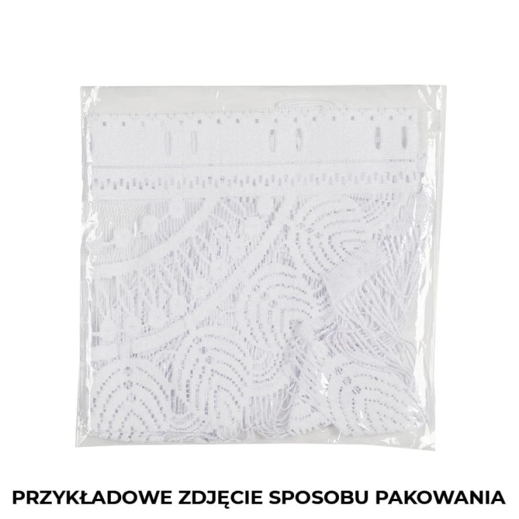 MAHIKA Makrama żakardowa gotowa, szerokość 160 x wysokość 160cm, kolor 001 biały 001475/PBL/001/160160/1