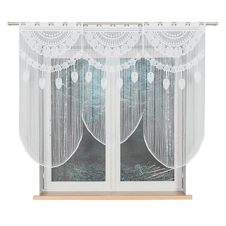 RANI makrama żakardowa gotowa, szerokość 60, wysokość 120cm, kolor biały 001 001474/PBL/001/060120/1