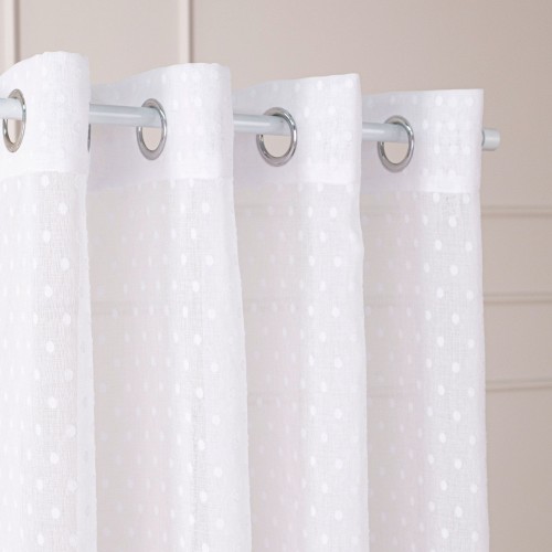 Firana gotowa na przelotkach, szerokość 300cm x wysokość 250cm, kolor 001 biały 424091/FGP/001/300250/1