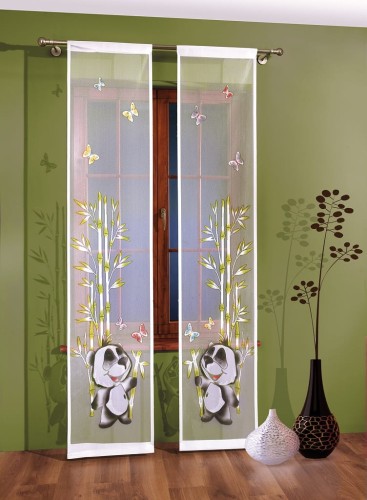 Firanka żakardowa panelowa, szerokość 40cm, wielokolorowy