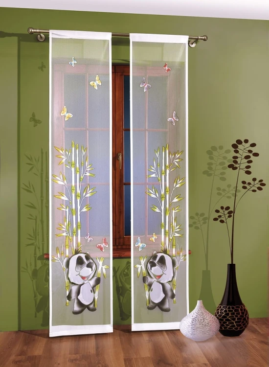 Firanka żakardowa panelowa, szerokość 40cm, wielokolorowy