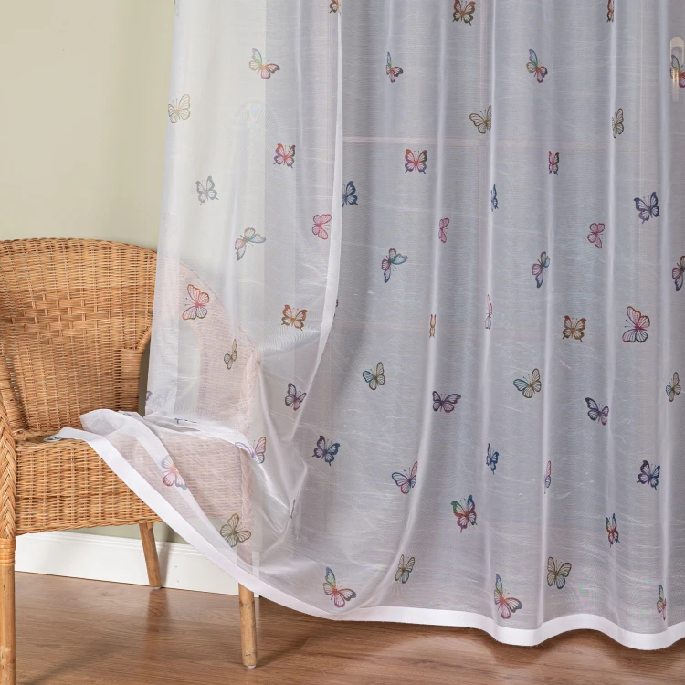 MOTYLKI Firanka żakardowa 023426, wysokość 220cm, kolor  biały