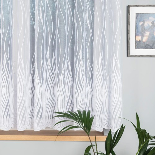 Firanka żakardowa, wysokość 160cm, kolor  biały