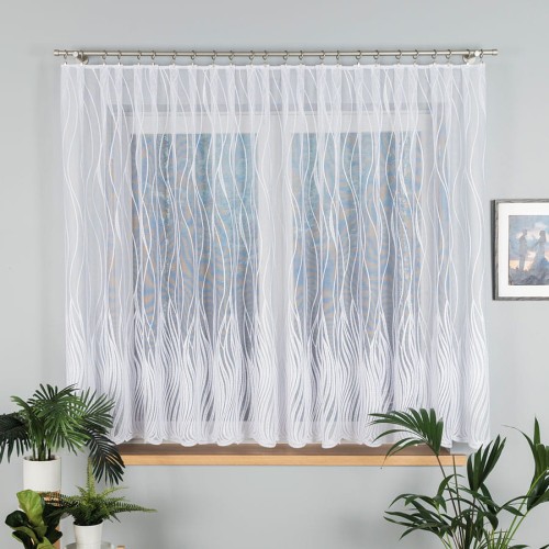 Firanka żakardowa, wysokość 160cm, kolor  biały