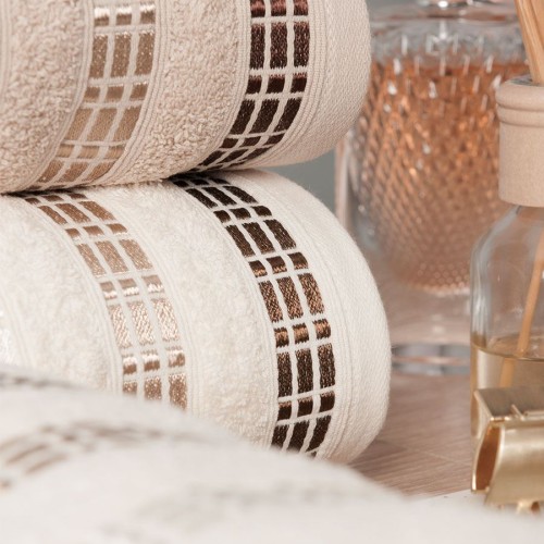 LUXURY Ręcznik, 70x140cm, kremowy