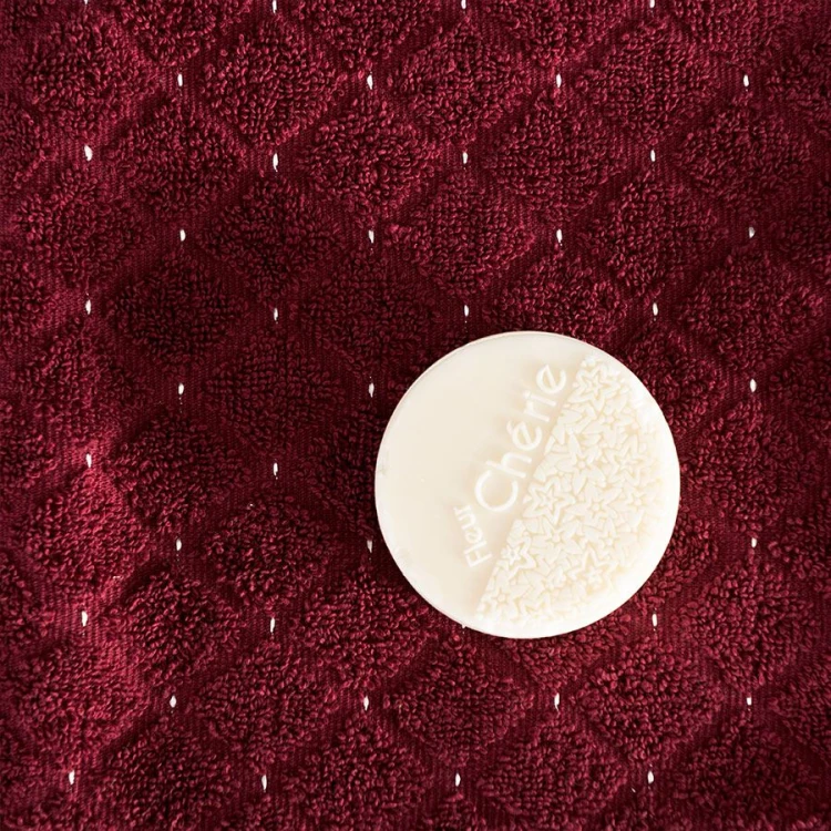 OLIWIER Ręcznik, 50x90cm,  ciemno czerwony