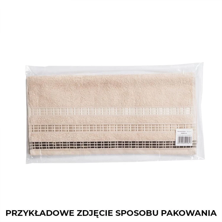 LUXURY Ręcznik, 50x90cm, brązowy