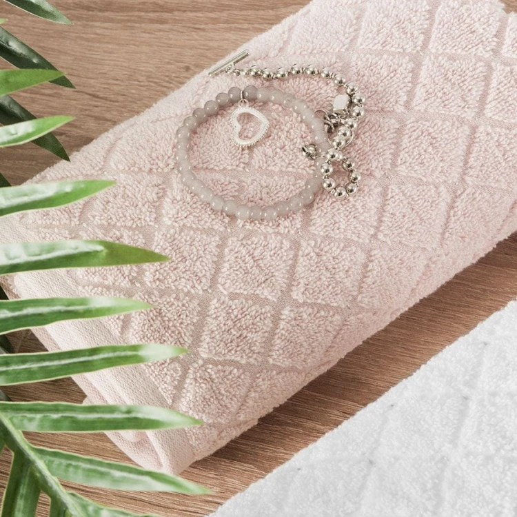OLIWIER Ręcznik, 50x90cm, pudrowy róż