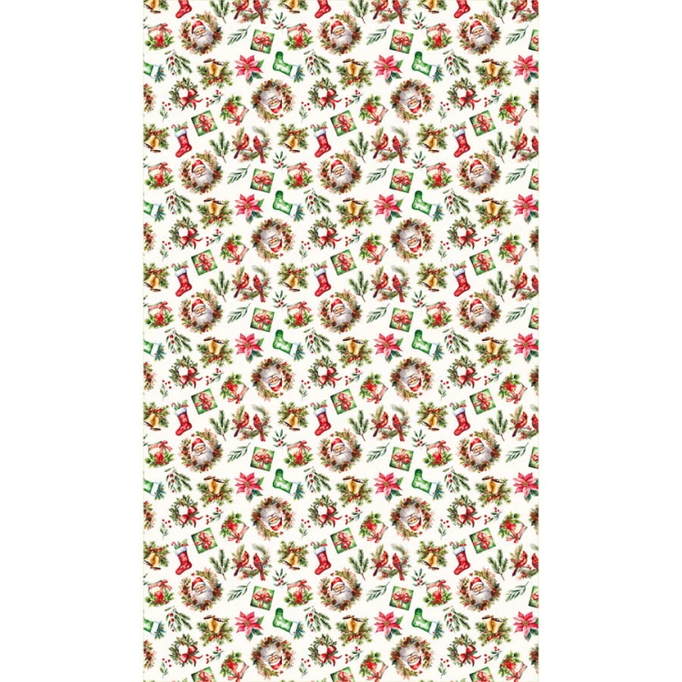 ŚWIĄTECZNY MIX Obrus NINA WODOODPORNA, 140x240cm, czerwony