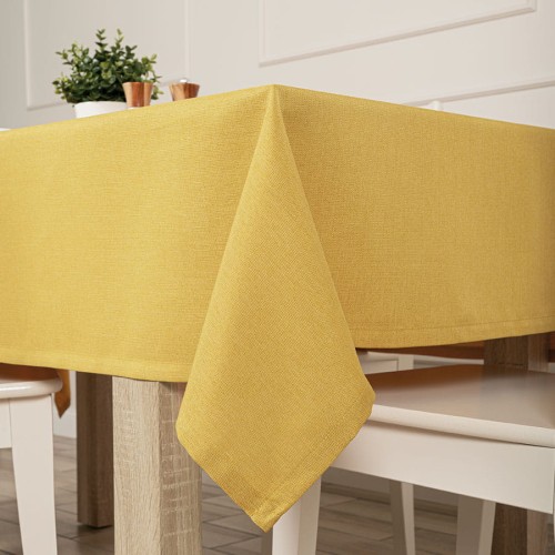 ARUBA Obrus wodoodporny, 140x220cm, musztardowy