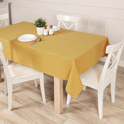 ARUBA Obrus wodoodporny, 140x220cm, musztardowy