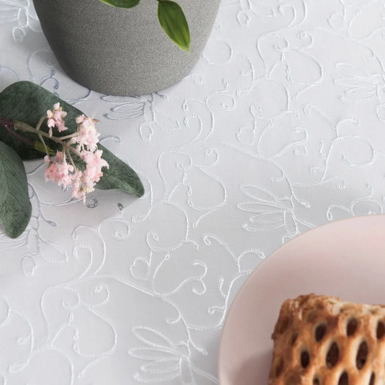 FLORA Obrus wodoodporny, 130x160cm, biały