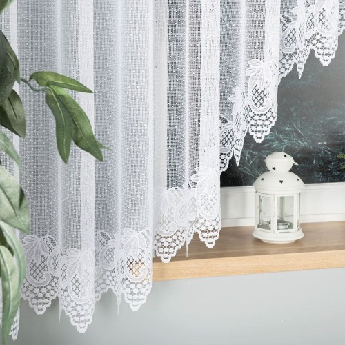 ELŻBIETA Firanka żakardowa gotowa, szerokość 600 x wysokość 160cm, biały