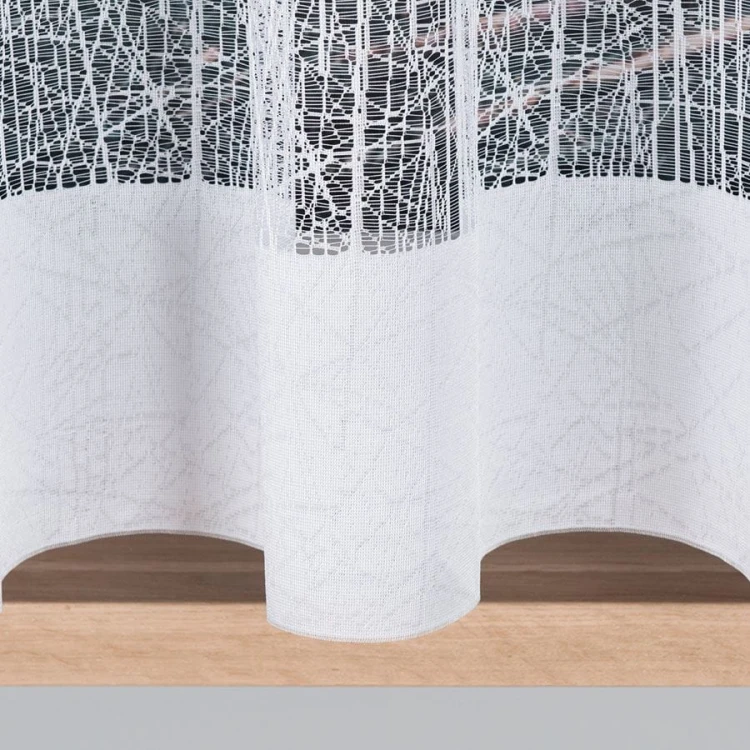 WIKTORIA Firanka żakardowa gotowa na prosto, szerokość 310 x wysokość 160cm, biały