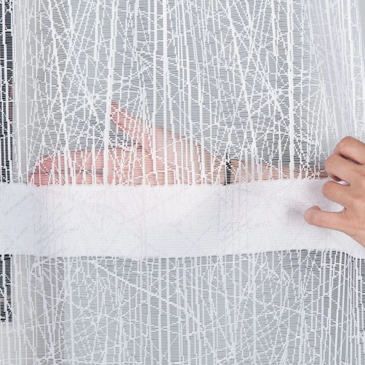 WIKTORIA Firanka żakardowa gotowa na prosto, szerokość 310 x wysokość 160cm, biały