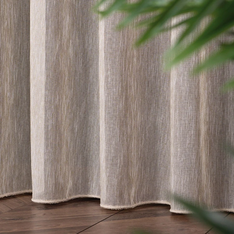 DALIDA Firana fantazyjna, wysokość 300cm, kolor biało oliwkowy