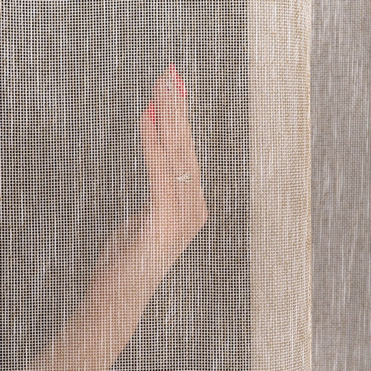 DALIDA Firana fantazyjna, wysokość 300cm, kolor biało oliwkowy