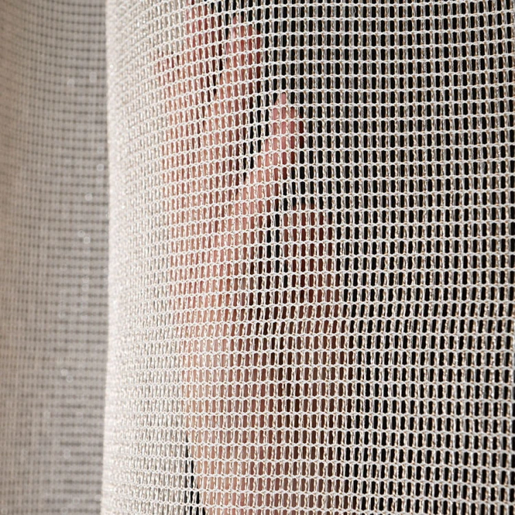 MALIA Firana fantazyjna z ołowianką, wysokość 300cm, kolor  beżowy