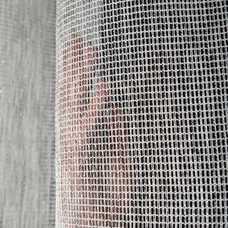 MALIA Firana fantazyjna z ołowianką, wysokość 300cm, kolor szary