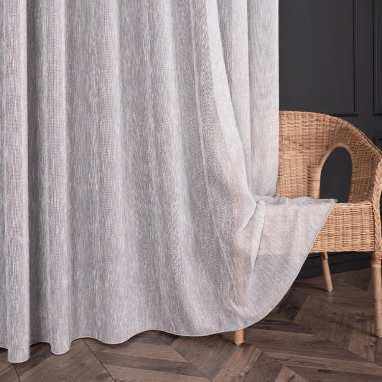 DALIDA Firana fantazyjna, wysokość 300cm, kolor biało szary