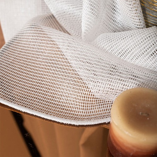 MALIA Firana fantazyjna z ołowianką, wysokość 300cm, kolor biały