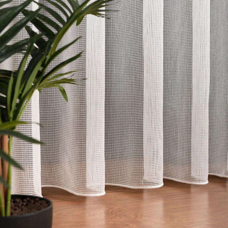 MALIA Firana fantazyjna z ołowianką, wysokość 300cm, kolor biały